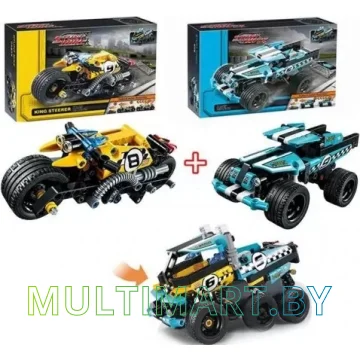 Конструктор Decool 3419 Мотоцикл (140 деталей) картинка 3